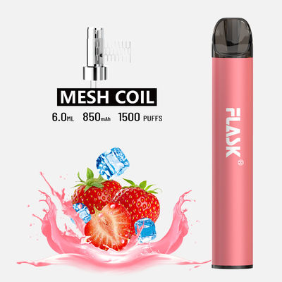 F900 P6 ομαλή σπείρα πλέγματος μανδρών 1500puffs Vape ροών αέρος μίας χρήσης