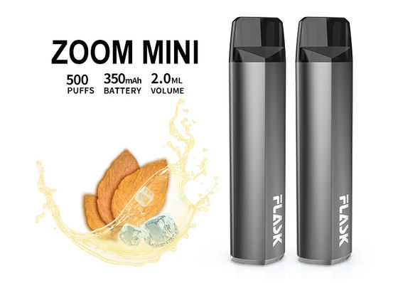 Καθαρή συσκευή 500 ριπές μίας χρήσης Vape συστημάτων λοβών γεύσεων 2.0ml 350mAh