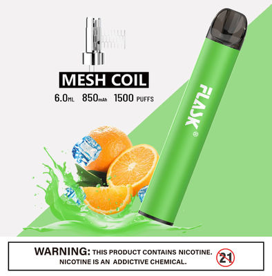 304 αλατισμένες Nic ανοξείδωτου συσκευές Ecig 1500puffs Smok με τη σπείρα πλέγματος