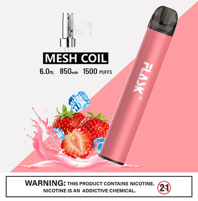 304 αλατισμένες Nic ανοξείδωτου συσκευές Ecig 1500puffs Smok με τη σπείρα πλέγματος