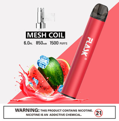 304 αλατισμένες Nic ανοξείδωτου συσκευές Ecig 1500puffs Smok με τη σπείρα πλέγματος