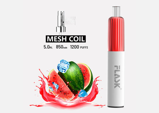 Γεύση 5ml 1200 μίας χρήσης συστήματα ROHS λοβών Vape ριπών εγκεκριμένα