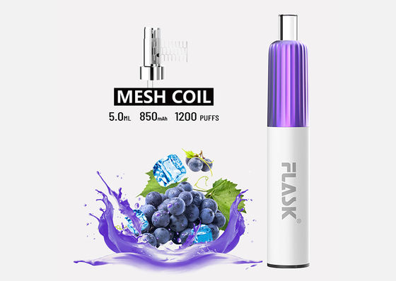 Γεύση 5ml 1200 μίας χρήσης συστήματα ROHS λοβών Vape ριπών εγκεκριμένα