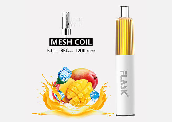 Γεύση 5ml 1200 μίας χρήσης συστήματα ROHS λοβών Vape ριπών εγκεκριμένα