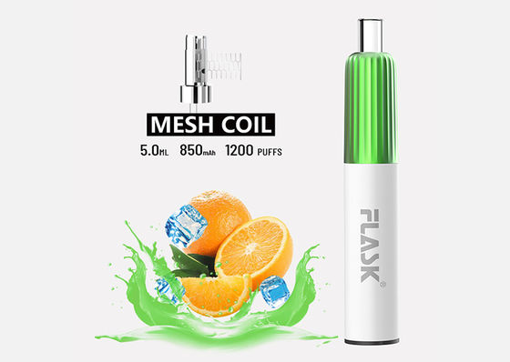 Γεύση 5ml 1200 μίας χρήσης συστήματα ROHS λοβών Vape ριπών εγκεκριμένα