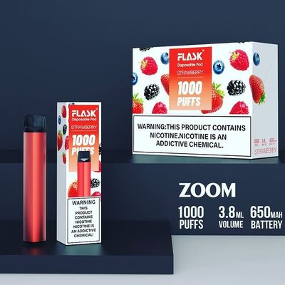 Σταθερότητα συσκευών Vapepen διάθεσης ΖΟΥΜ υψηλή - ποιοτικός 1000puffs 650mah 304 Stianless χάλυβας