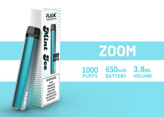 Άφθονος χυμός 1000puffs ανεφοδιασμού 650mah 3.8ml εξασφάλισης ποιότητας Disposol Vapepen ΖΟΥΜ