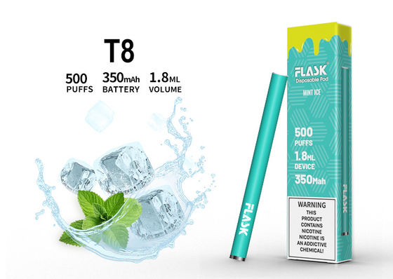 1.8ML αρωματική μάνδρα ψεκαστήρων, μίας χρήσης ηλεκτρονικό πούρο 500 ριπών
