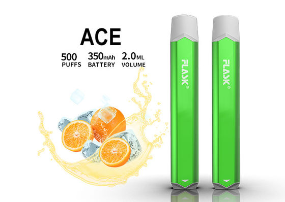 αρωματική μάνδρα ψεκαστήρων 2ml 1.5oHM, 500 ριπή μίας χρήσης Vape