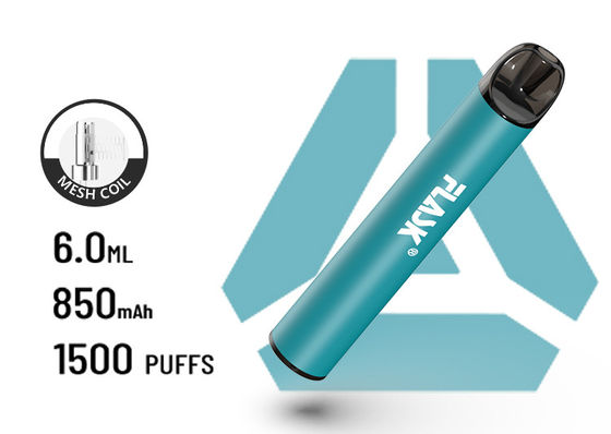 F900 P6 μεγάλη ροών αέρος μίας χρήσης μπαταρία 850Mah πλέγματος VapePen 1500puffs σπειροειδής