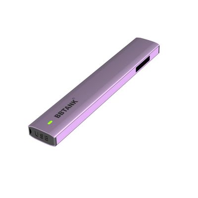 Πορφυρή μίας χρήσης Vape συσκευή 3.5V THC, κεραμική Vape συσκευή 16mm