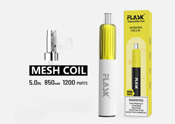 το άλας νικοτίνης 850mAh 2% αρωμάτισε γεμισμένη Vape σπειρών πλέγματος μανδρών ψεκαστήρων προ τους λοβούς