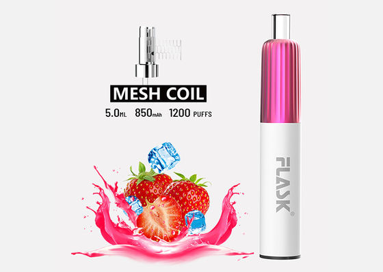 αλατισμένη συσκευή 5.0ml Smok Nic, υγρό ηλεκτρονικό τσιγάρο 1200 ριπών Ε