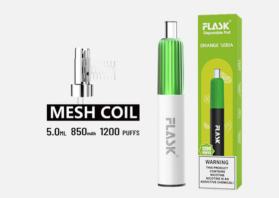ODM 5ml διπλή πιστοποίηση λοβών ROHS Vape γεύσης μίας χρήσης