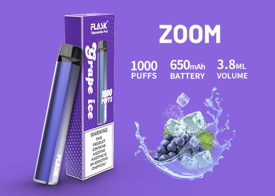 1000puffs κεραμική κασέτα πετρελαίου, αρωματική CBD Vape 650Mah κασέτα 3.8ml