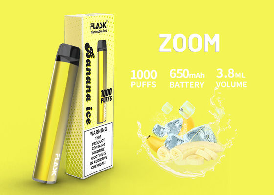 1000puffs κεραμική κασέτα πετρελαίου, αρωματική CBD Vape 650Mah κασέτα 3.8ml