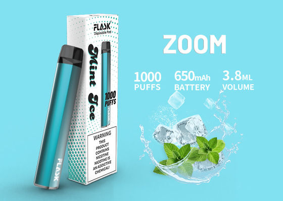 1000puffs κεραμική κασέτα πετρελαίου, αρωματική CBD Vape 650Mah κασέτα 3.8ml