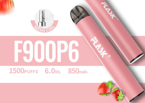 6.0ml μίας χρήσης συσκευή λοβών Vape, μίας χρήσης Vape μάνδρα 1500puffs