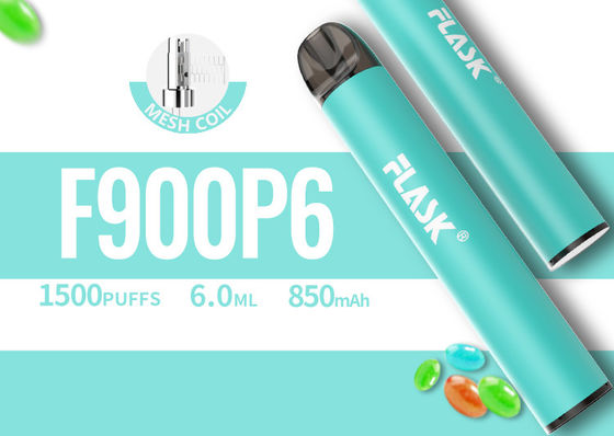 6.0ml μίας χρήσης συσκευή λοβών Vape, μίας χρήσης Vape μάνδρα 1500puffs