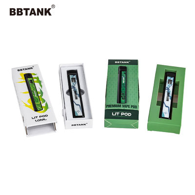 Του δέλτα συσκευάζοντας κιβώτιο μανδρών Vape εγγράφου 9 τέχνης, κιβώτιο εγγράφου κασετών THC