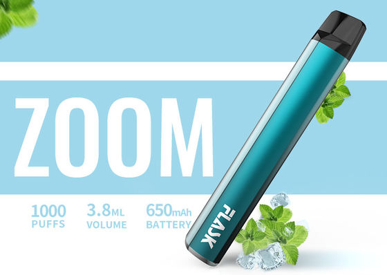 650Mah ηλεκτρονική μάνδρα Nicosalt 1% ψεκαστήρων 3.8ml αρωματική 1000puffs