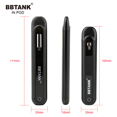 BBTANK ΛΟΒΏΝ THC αποστάγματος πετρελαίου στο μίας χρήσης Vape λοβό Vape σπειρών συσκευών 2ml κεραμικό με τις διαδικασίες ποιοτικού ελέγχου 100%