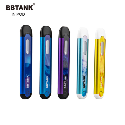 Επίπεδη επιστομίων μίας χρήσης Vape λοβών κεραμική 2ml Cbd Thc συσκευών του δέλτα 8 κασέτα πετρελαίου