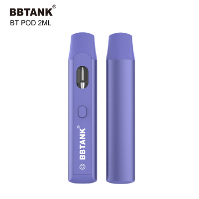 Μίας χρήσης λοβός 2.0ml Vape BBtank με το κουμπί για το παχύ δέλτα 8 HHC πετρελαίου καννάβεων