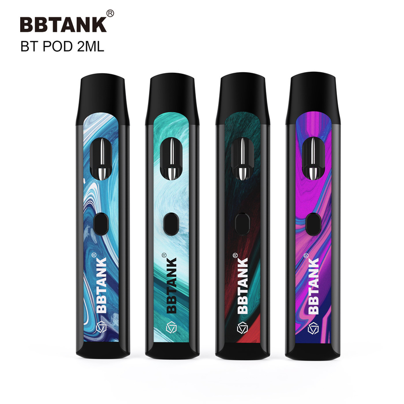 2ml ο μίας χρήσης λοβός vape κουμπιών προθερμαίνει την κεραμική κασέτα σπειρών για το του δέλτα thc 8